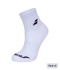 Chaussettes Babolat Quarter Blanc (paquet x3)