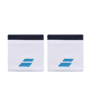 Muñequeras Babolat Logo White/Drive Blue