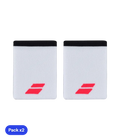 Bracelets Babolat Jumbo Blancs Logo Rouge (Pack x2)