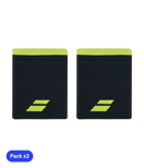 Muñequeras Babolat Jumbo Gris/Amarillo (Pack x2)