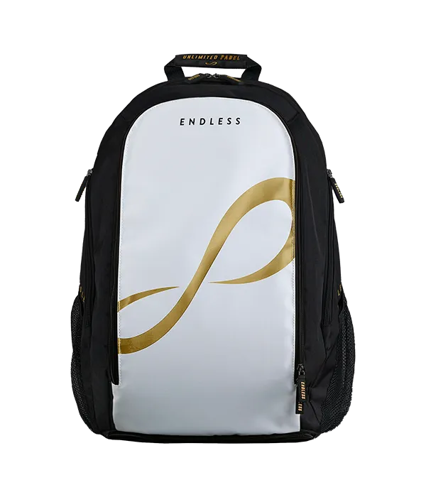 Mochila Endless Icon Branco/Dourado
