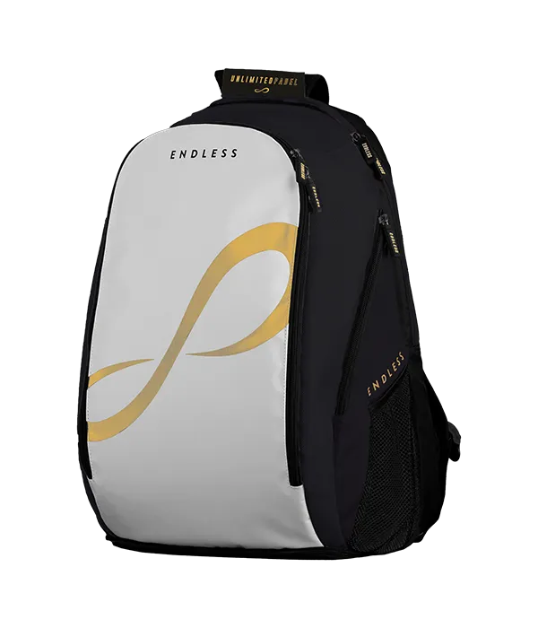Mochila Endless Icon Branco/Dourado