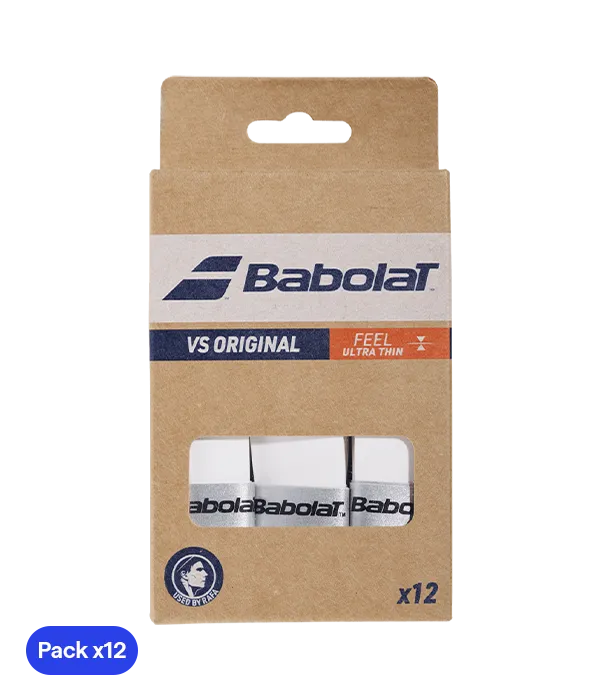 Overgrips Babolat VS Original Liso Blanco (Pack x12)