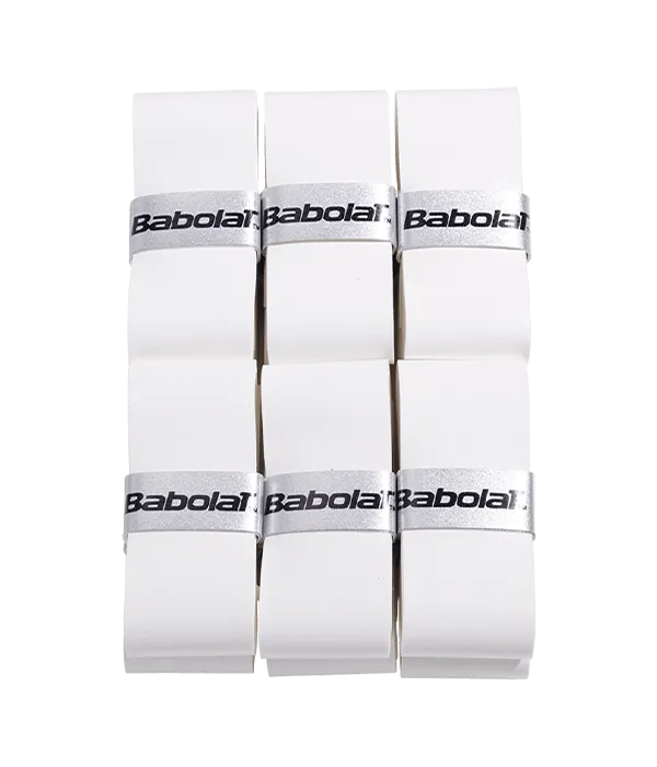 Babolat VS Original Smooth Overgrips White (Pack x12)