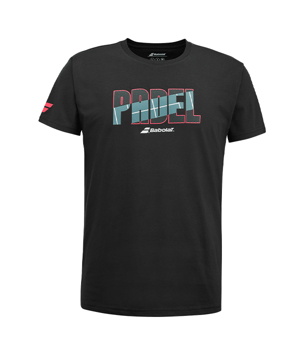 Babolat Padel Cotton T-shirt 2024 Black