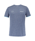 Camiseta Babolat Crew Azul Logo Blanco 2025 J. Lebrón