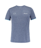 Camiseta Babolat Crew Azul Logo Blanco 2025 J. Lebrón