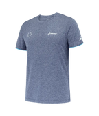 Camiseta Babolat Crew Azul Logo Blanco 2025 J. Lebrón