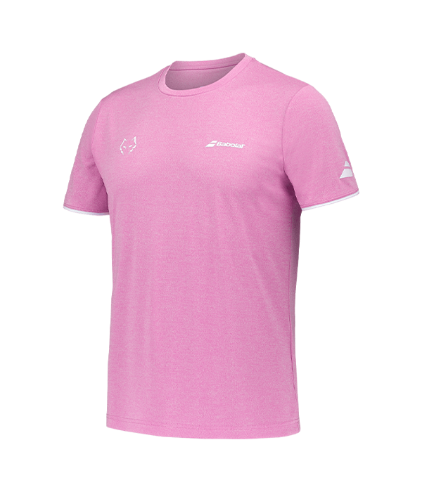 Camiseta Babolat Juan Lebrón Crew Neck Rosa 2025