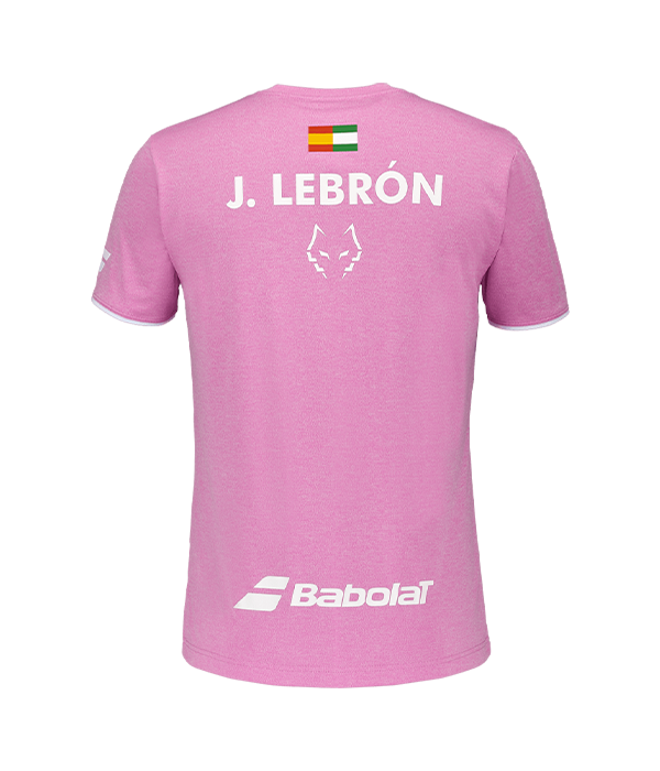 Camiseta Babolat Juan Lebrón Crew Neck Rosa 2025