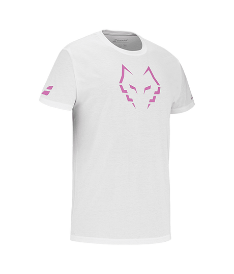 Babolat Cotton Juan Lebron White/Pink 2025 T-shirt