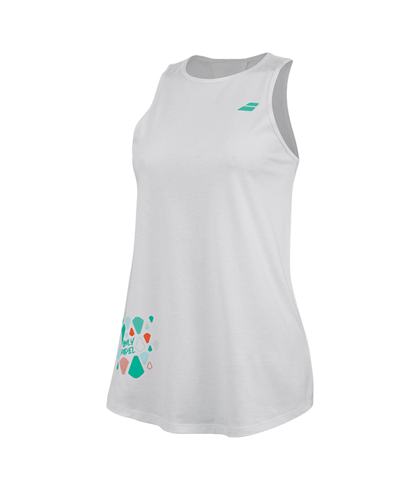 Camiseta Babolat Blanca Woman 2024