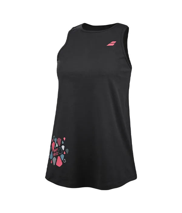 Camiseta Babolat Padel Tank Women Negro