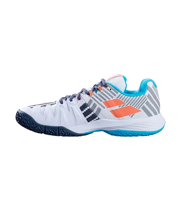 Padel Shoes Babolat Sensa Women White/Canyon Sunset