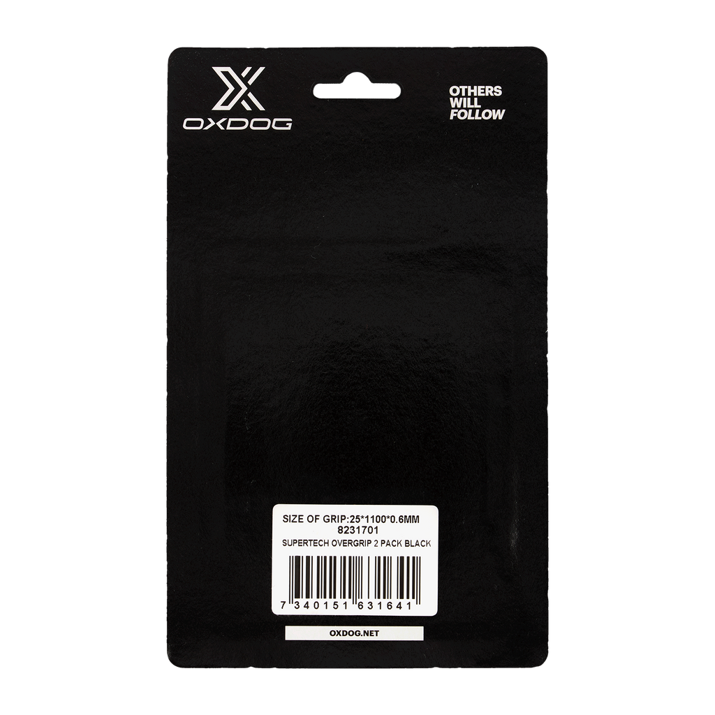 Griffband Oxdog Supertech Schwarz (Packung x2)