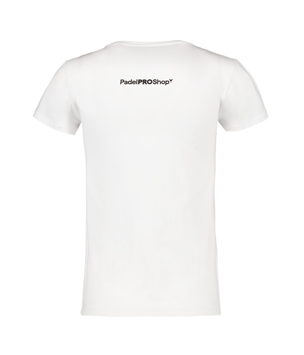 Camiseta de algodon mujer PadelPROShop blanca 