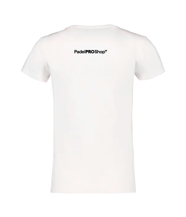 T-shirt en coton Femme PadelPROShop blanc 