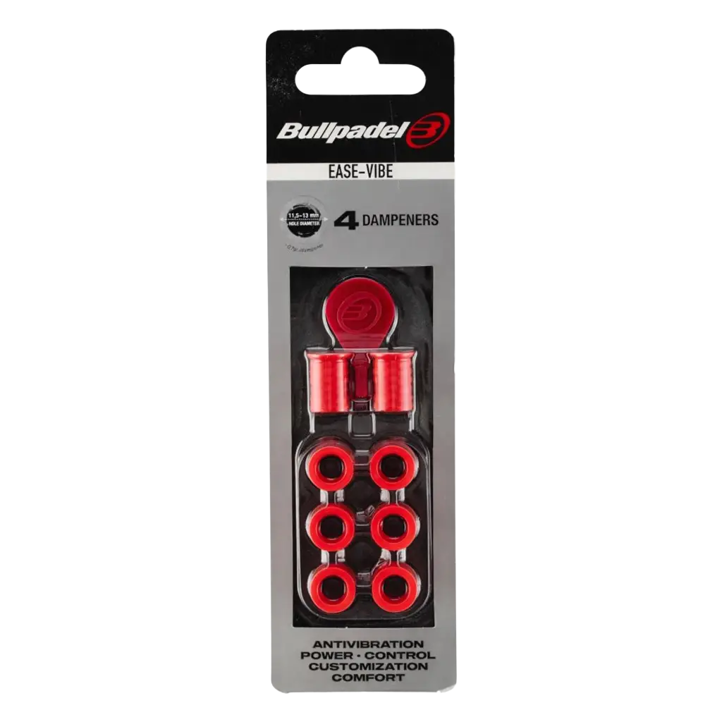 Antivibrador Bullpadel Facilidade Vibe Vermelho