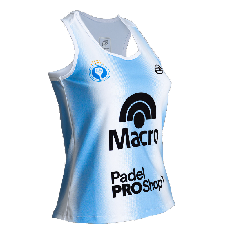 T-shirt Bullpadel Official White Women 2026 Argentine Association of Padel