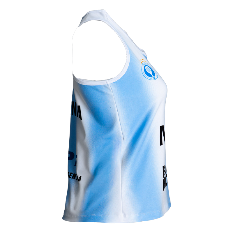 T-shirt Bullpadel Official White Women 2026 Argentine Association of Padel