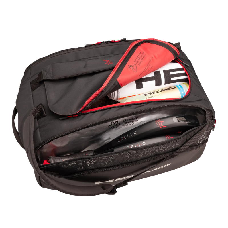 Bolsa Head Coello Pro X Padel L Preto 2025