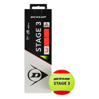 Bote de Pelotas Dunlop Stage 3 Rojo/Amarillo

