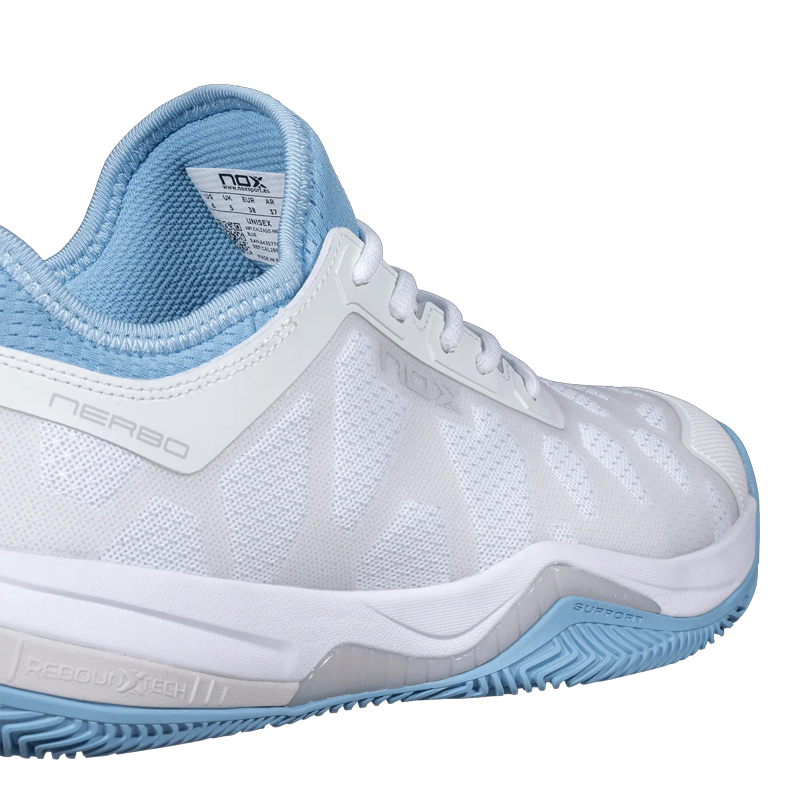 Chaussures de padel Nox Nerbo Blanc/Dusk Bleu 2026