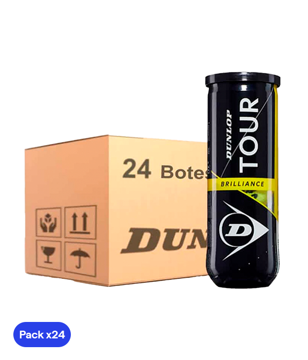 Dunlop Tour Brilliance Ball Box (Pack x 24 cans)