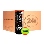 Cajón Pelotas Dunlop Stage 2 Amarillo/Naranja Tenis (Pack x24)