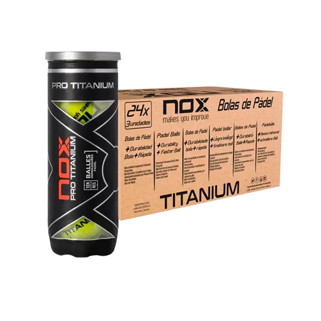 Cajón Pelotas Nox Pro Titanium (Pack x24)

