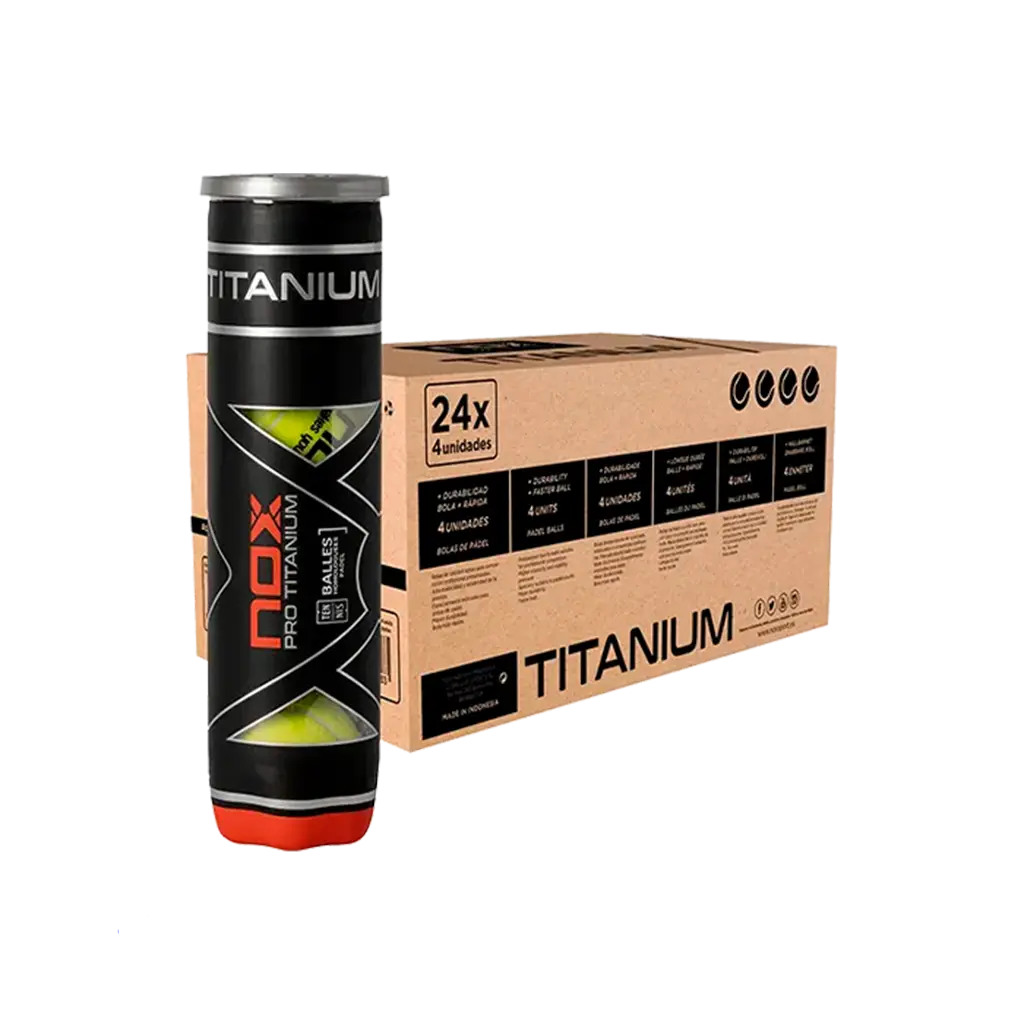 Cajón Pelotas Nox Pro Titanium (x4)(Pack x24)