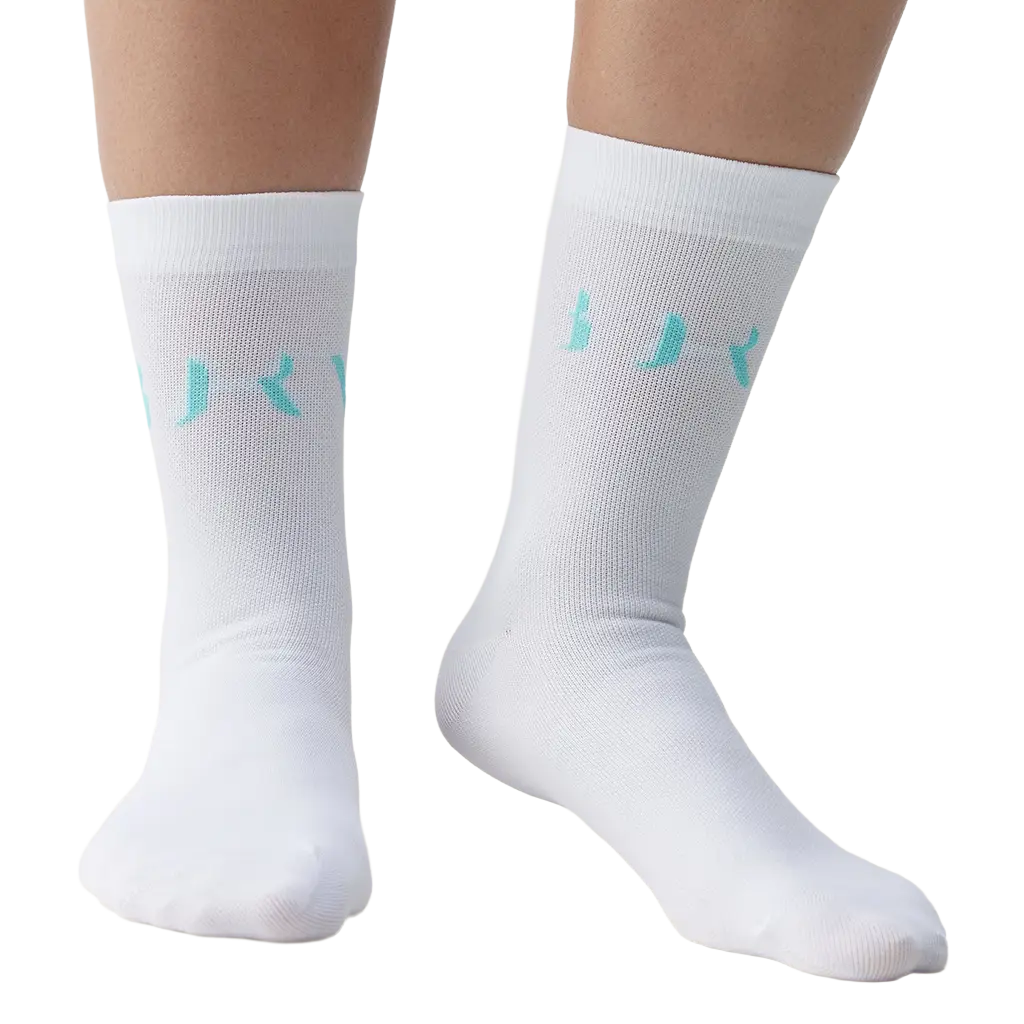 Chaussettes Born Living Yoga Acari Blanc/Miami Vert