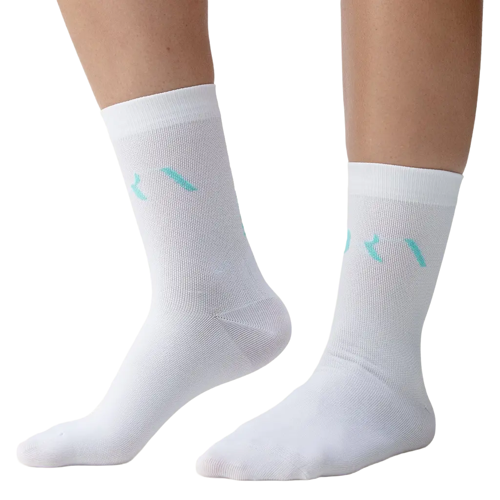 Chaussettes Born Living Yoga Acari Blanc/Miami Vert