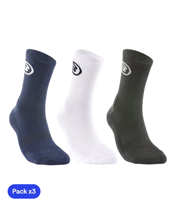Calcetines Bullpadel BP252 Negro/Blanco/Azul Marino 2025