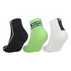Socks Bullpadel BP264 Black/White/Green 2026 (Pack x3)