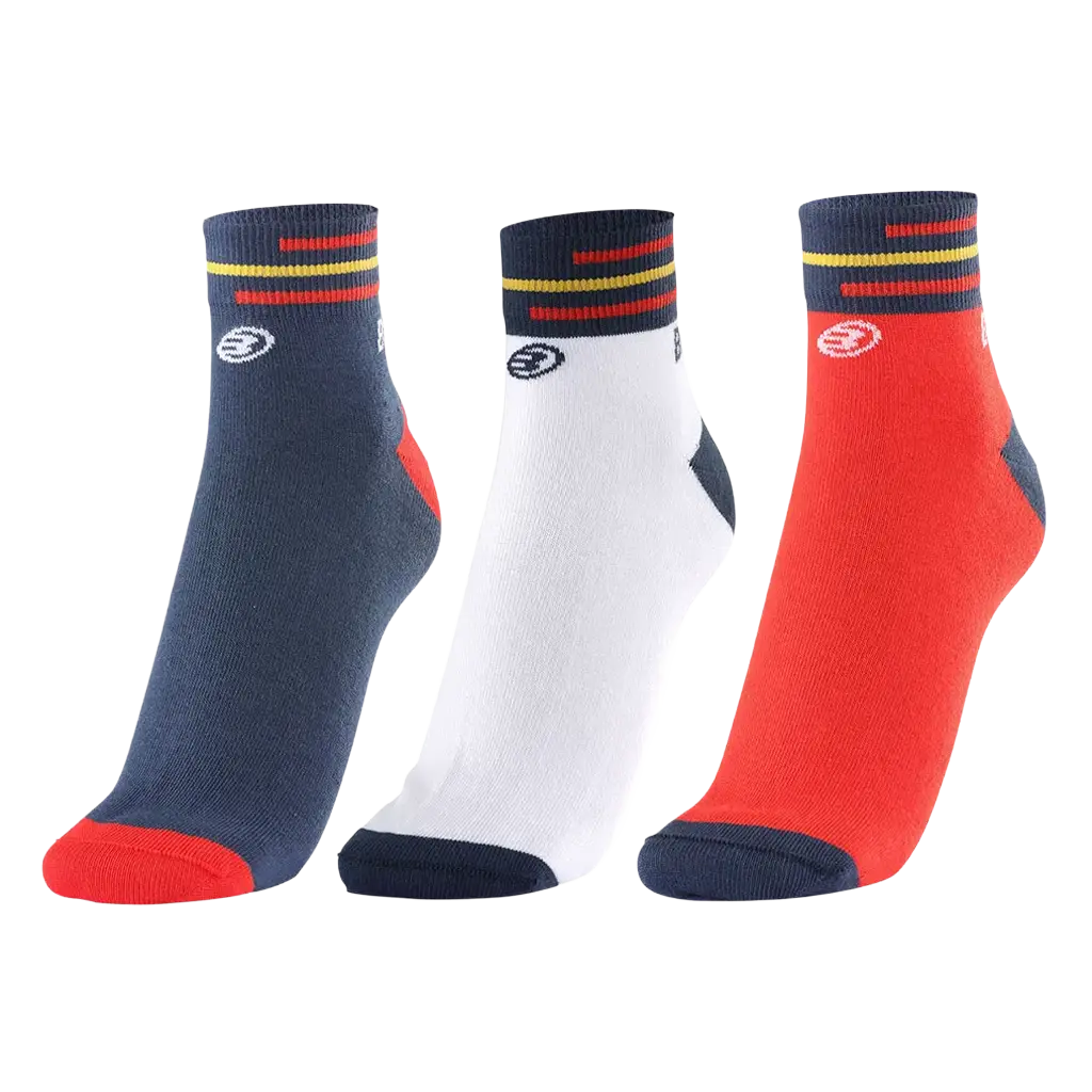 Meias Bullpadel BPFEP2502 Pacote 3 Pares 2027 Federação Espanhola