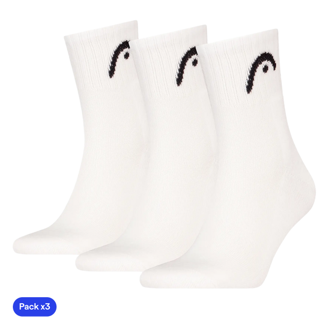 Socks Head Short Club Crew White (Pack x3) 2026