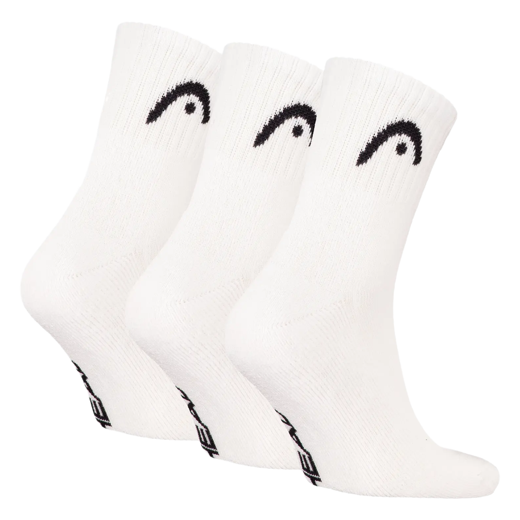 Calcetines Head Cortos Club Crew Blanco (Pack x3) 2026