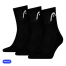 Calcetines Head Cortos Club Crew Negro (Pack x3)