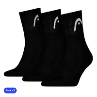 Socken Head Kurz Club Crew Schwarz (Packung x3)