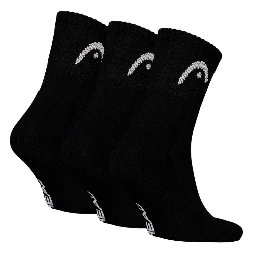Socken Head Kurz Club Crew Schwarz (Packung x3)