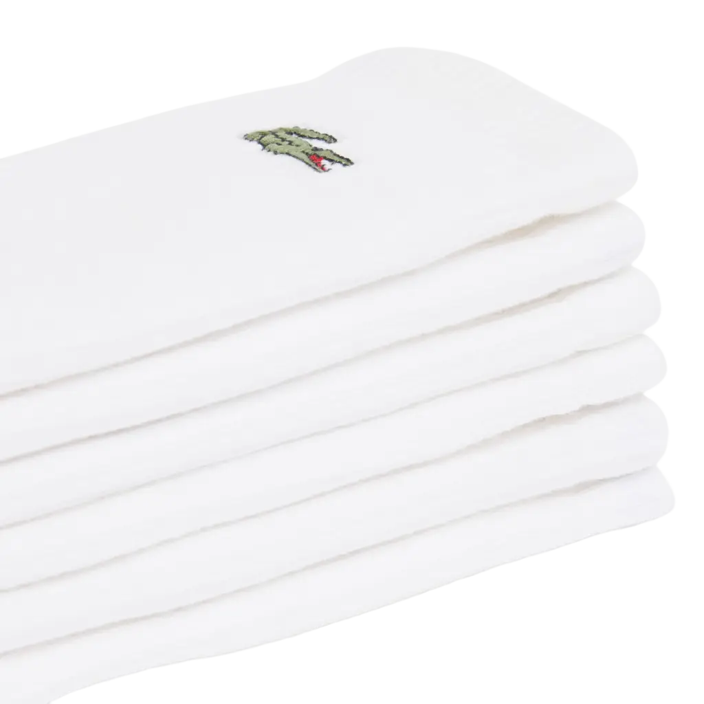 Meias Lacoste Algodão Canelado (Pack x3) 2026