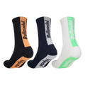 Chaussettes Longue Bullpadel BP265 Noir/Blanc/Bleu Marine 2026 (Pack x3)