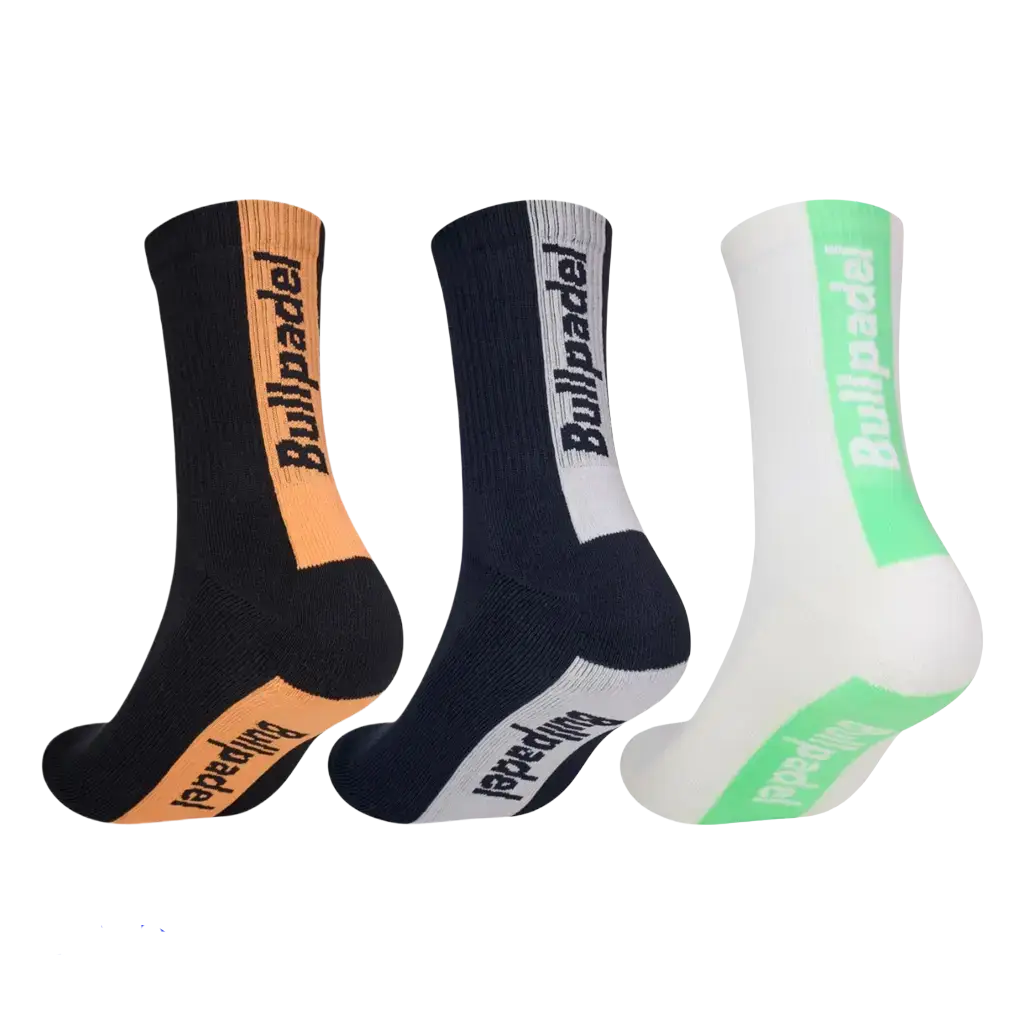 Socks Long Bullpadel BP265 Black/White/Blue Navy 2026 (Pack x3)