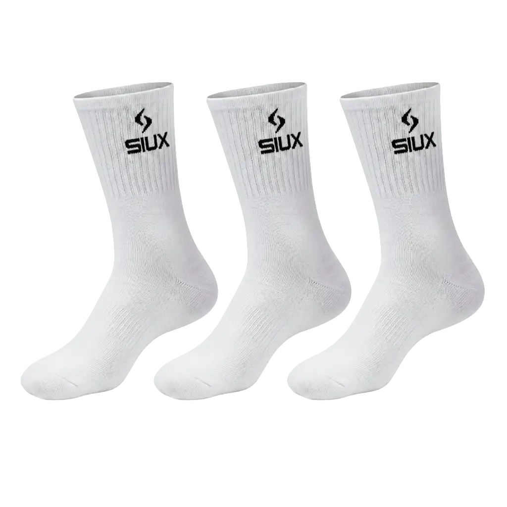 Calcetines Siux Basic Largos 26 White (Pack x3)