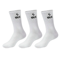 Calcetines Siux Largos Básicos 26 Blanco (Pack x3)