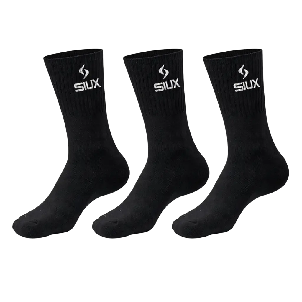Calcetines Siux Largos Basicos 26 Negro (Pack x3)