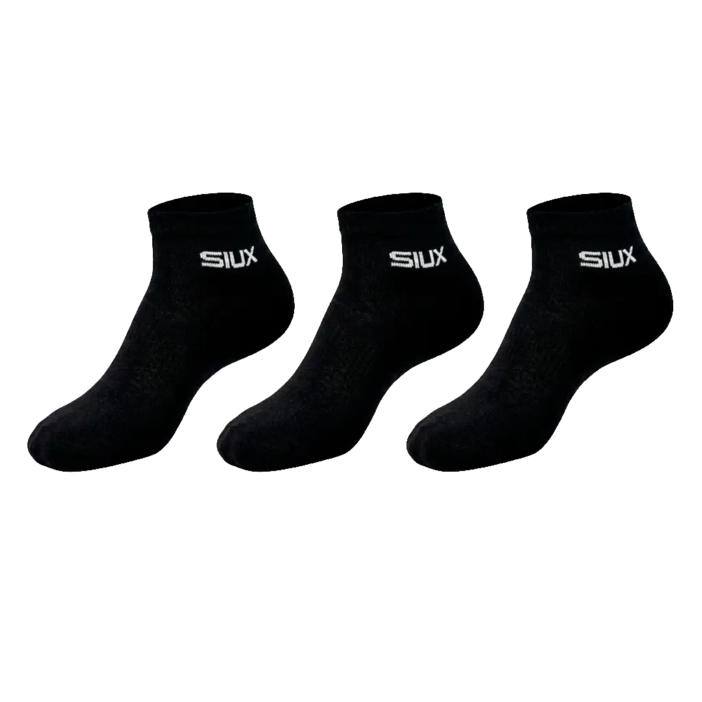 Calcetines Siux Basic Cortos 26 Black (Pack x3)