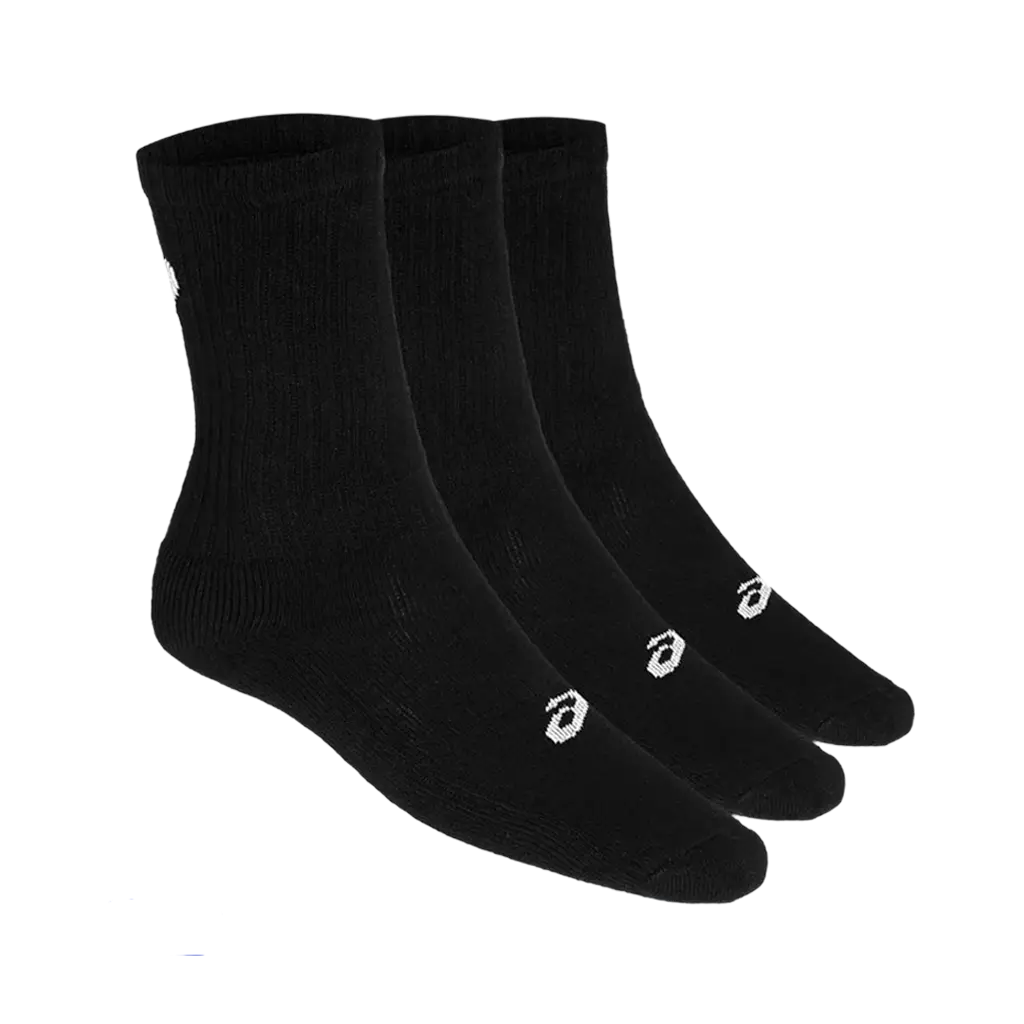 Calcetines Asics Crew Negros (Pack x3) 2026