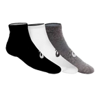 Calcetines Asics Quarter Blanco/Negro/Gris (Pack x3)